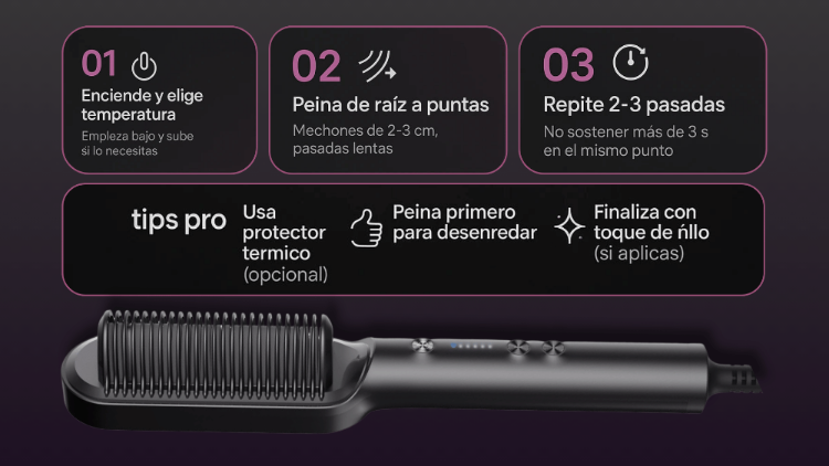 PureStraight – Cabello liso, suave y sin frizz fácilmente