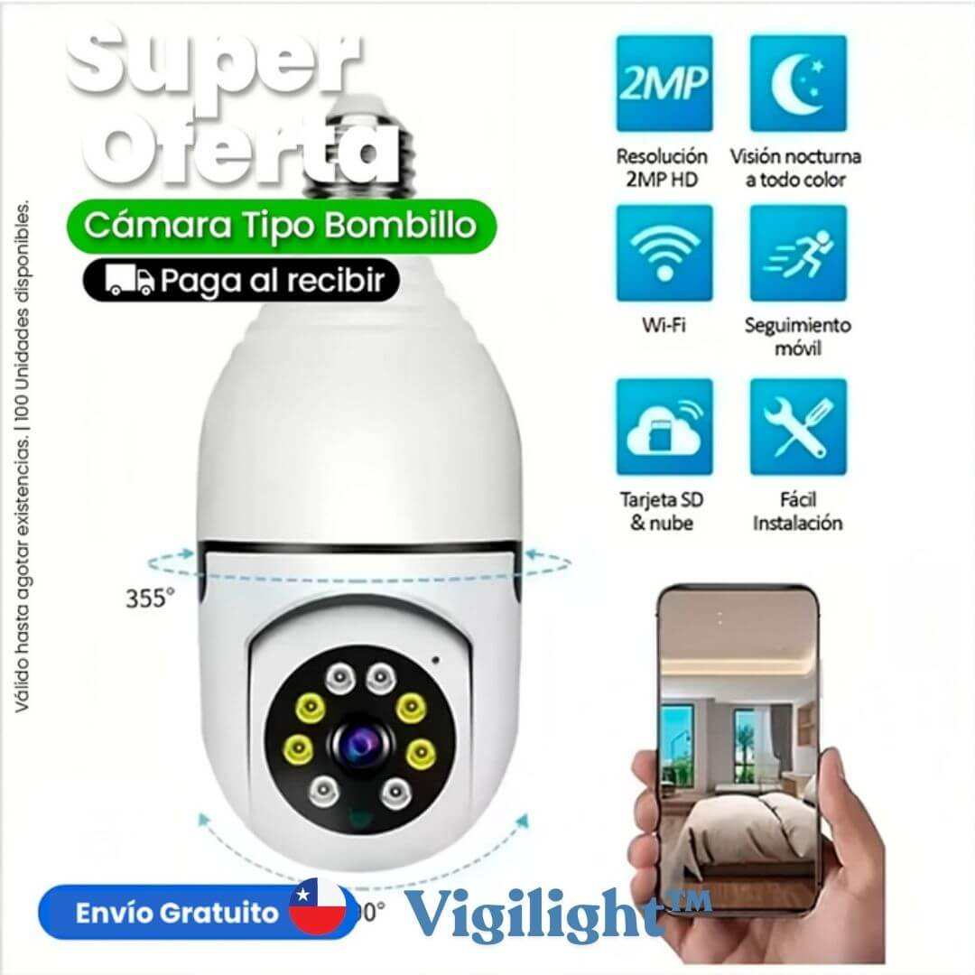 Vigilight™ – Cámara de Vigilancia 360°