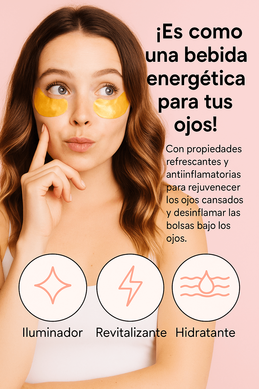 MASCARILLA PARA OJERAS CON ÁCIDO HIALURÓNICO (10 pares)