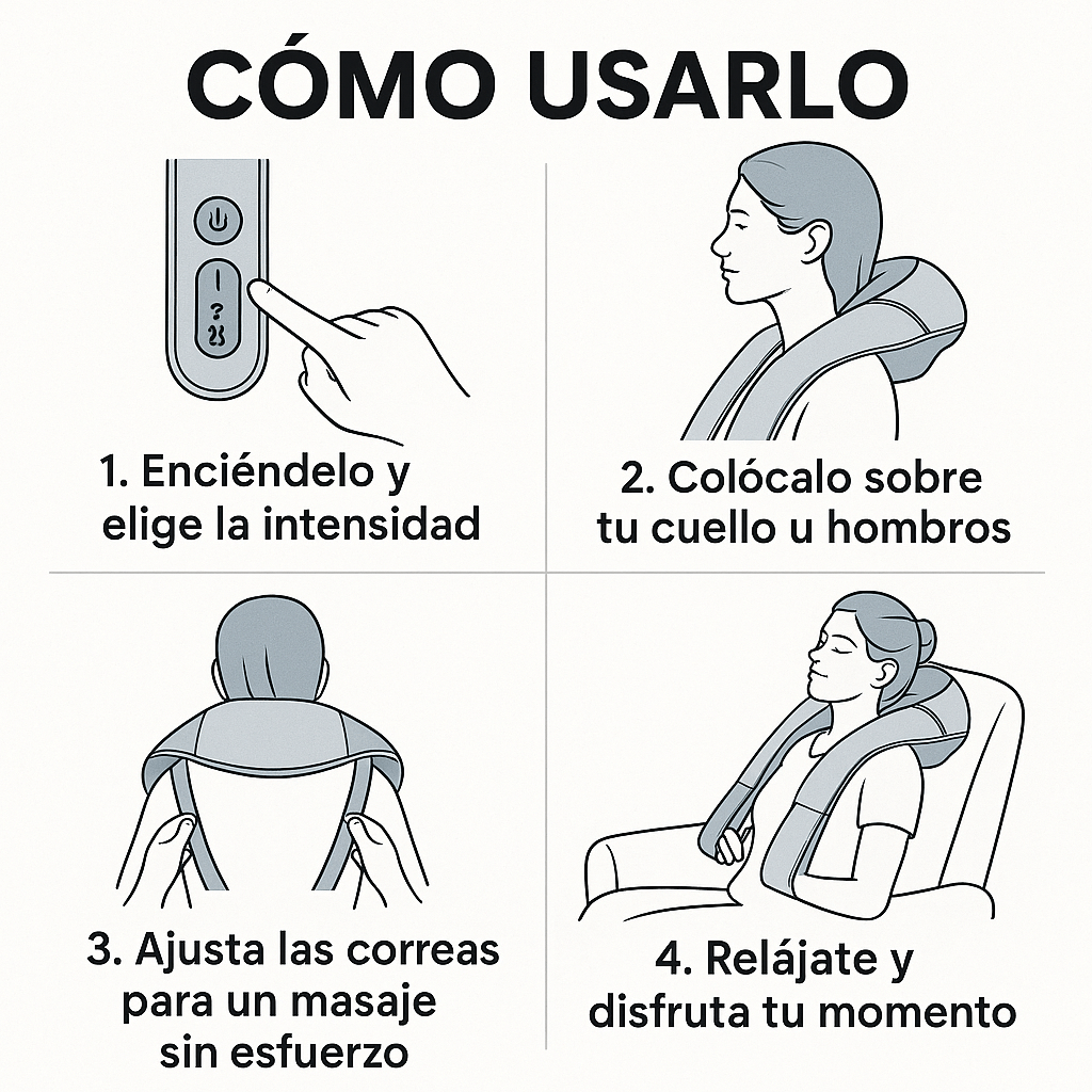 SerenityEase™ – Relaja tu cuello y hombros al final del día