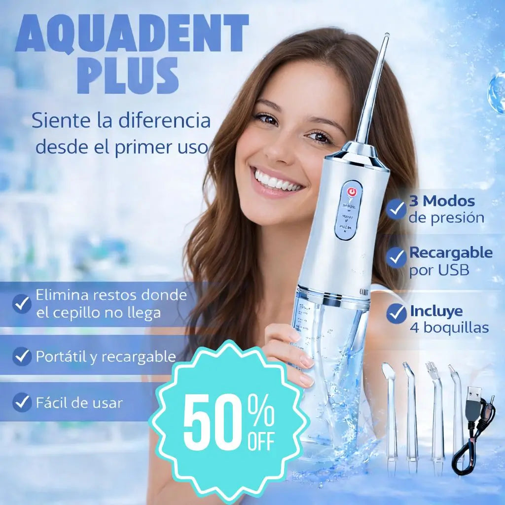AquaDent Plus - Elimina suciedad donde no llegas