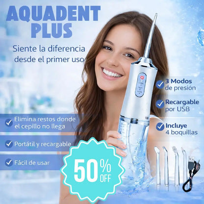 AquaDent Plus - Elimina suciedad donde no llegas