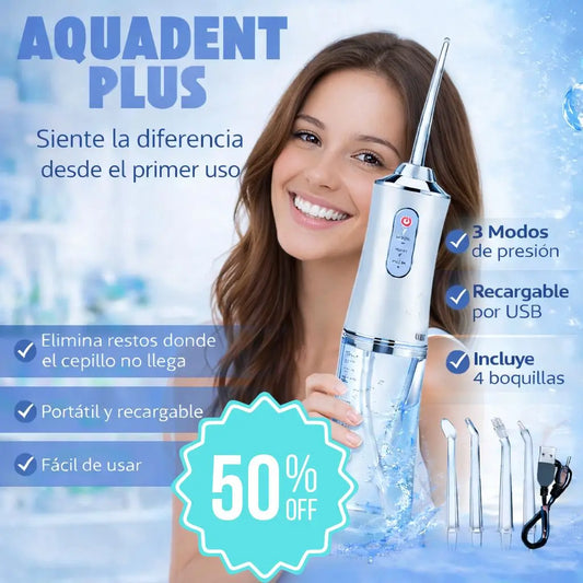 AquaDent Plus - Elimina suciedad donde no llegas