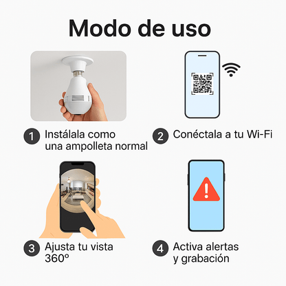 Vigilight™ – Cámara de Vigilancia 360°