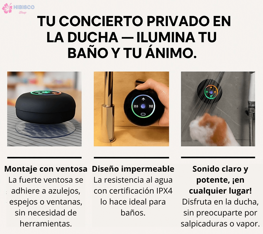 Parlante Bluetooth para Ducha