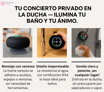 Parlante Bluetooth para Ducha